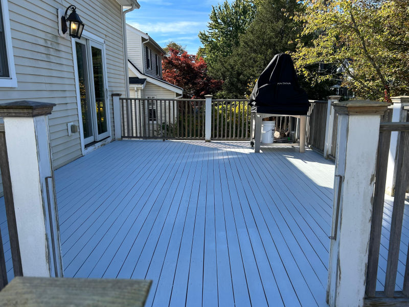 Custom wood deck construction in Massachusetts